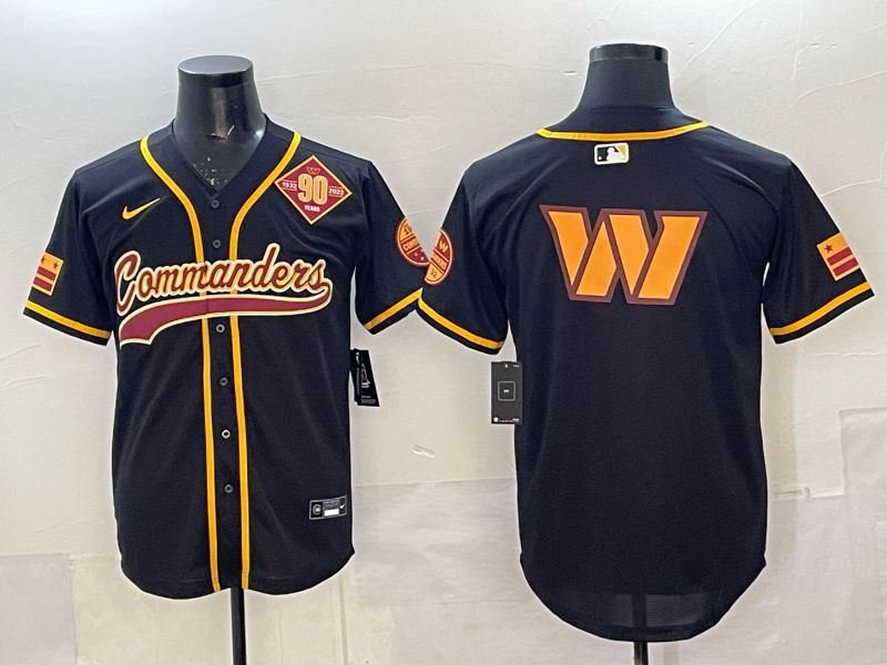 Men 2025 Nike Washington Commanders Blank black 3th generation Limited NFL Jersey 08